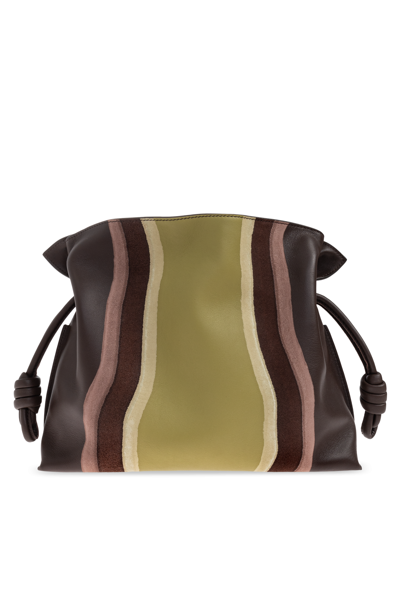 バッグ・カバンその他 Loewe Flamenco medium clutch in Chocolate/Light Moss Loewe Shoulder bag 